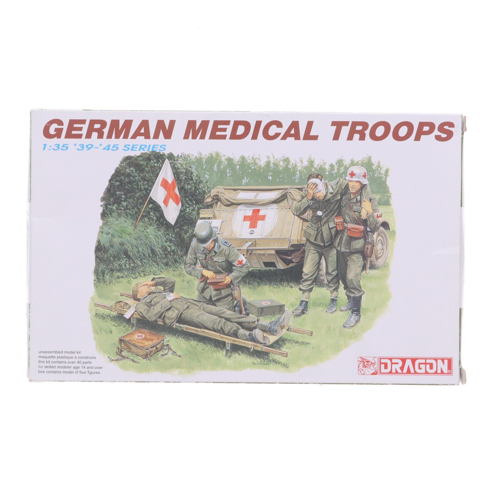 【中古即納】[PTM] '39-'45 SERIES 1/35 GERMAN MEDICAL TROOPS-ドイツ軍衛生兵- プラモデル(6074) DRAGON(ドラゴン)(19971231)