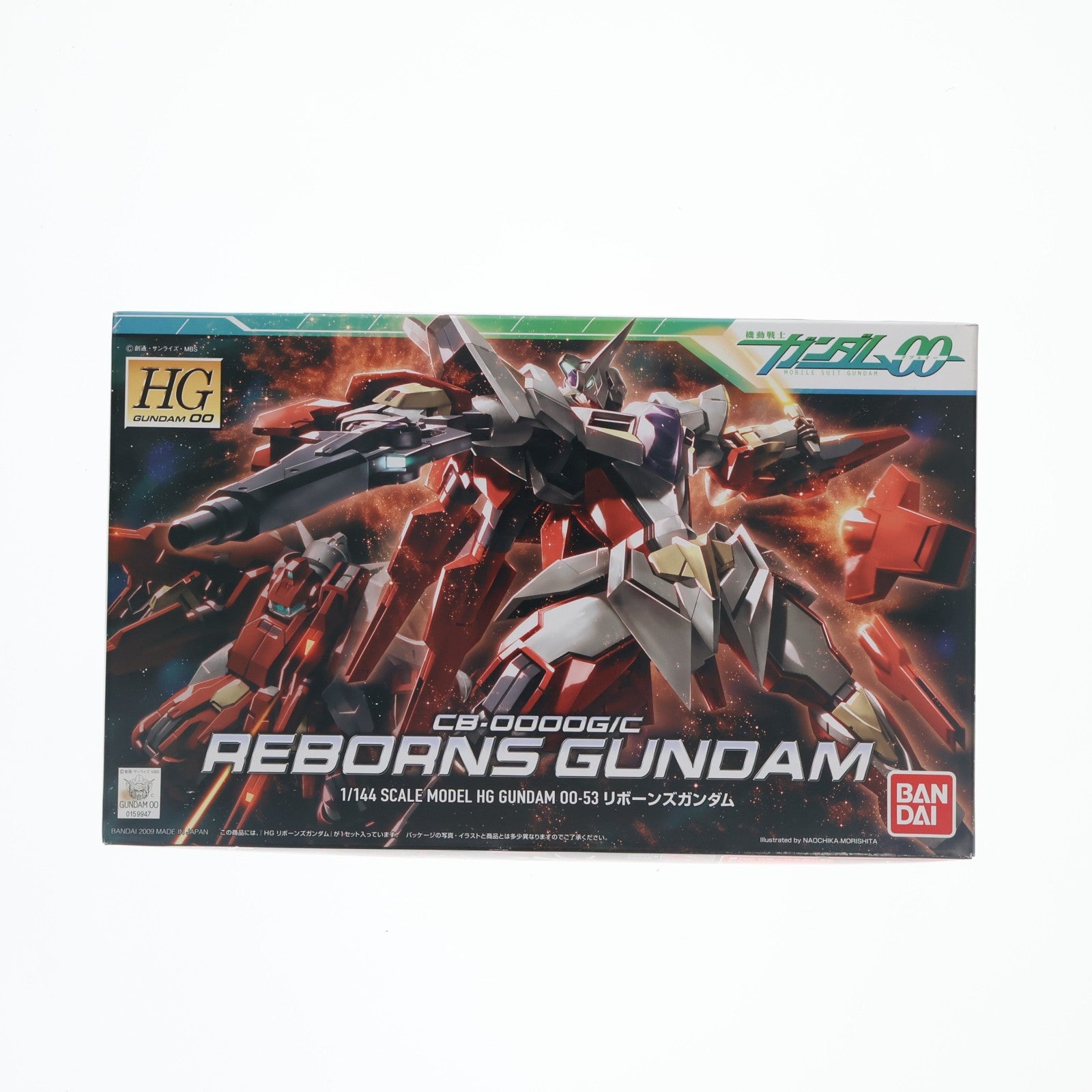 【中古即納】[PTM] HG 1/144 リボーンズガンダム 機動戦士ガンダム00(ダブルオー) プラモデル(0159947) バンダイ(20090930)
