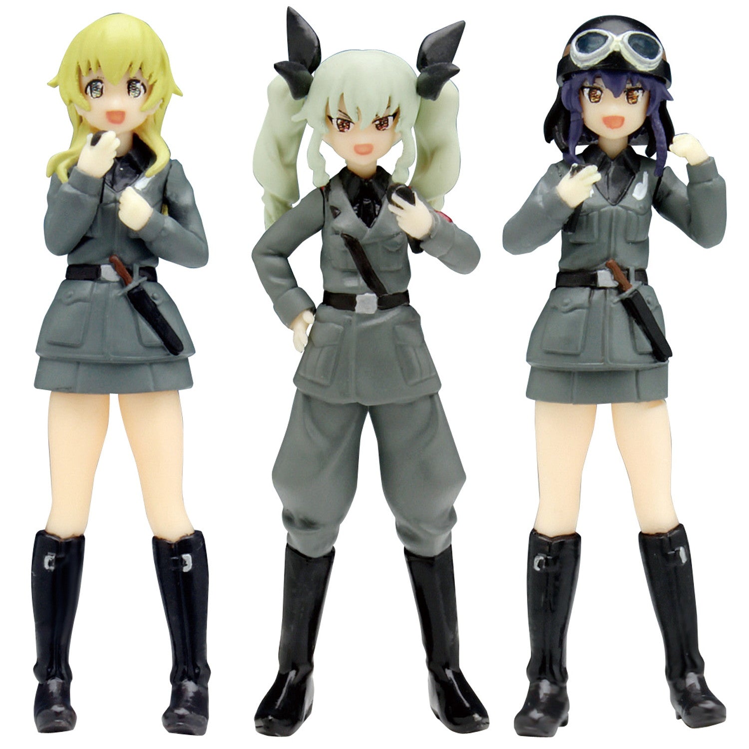 【中古即納】[PTM] (再販) アンツィオ高校フィギュアセット マカロニ作戦です ガールズ&パンツァー これが本当のアンツィオ戦です! 1/35未塗装キット フィギュア(GPF-16) プラッツ(20250630)