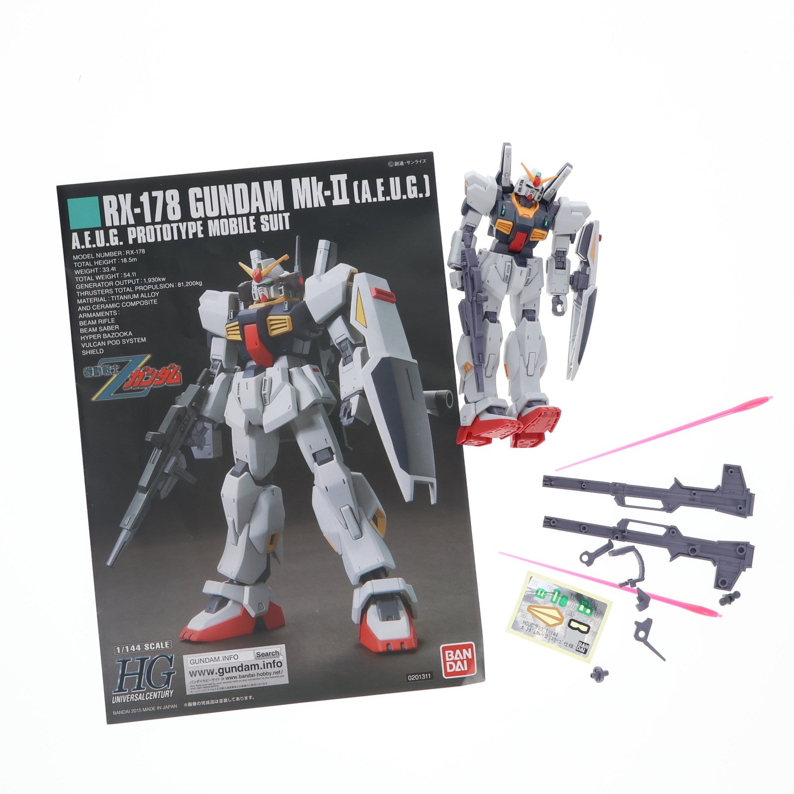 【中古即納】[PTM] (再販) RG 1/144 RX-178 ガンダムMk-II(エゥーゴ仕様) 機動戦士Zガンダム プラモデル(5061598) バンダイスピリッツ(20250827)