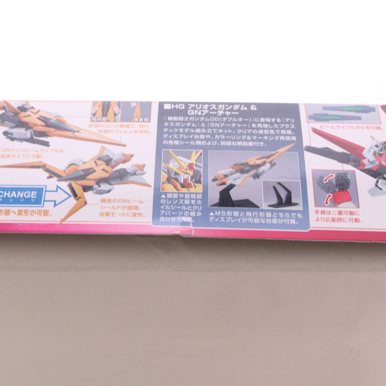 【中古即納】[PTM] ガンプラEXPO限定 HG 1/144 GN-007 アリオスガンダム&GNR-101A GNアーチャー クリアカラーバージョン 機動戦士ガンダム00(ダブルオー) プラモデル(0160367) バンダイ(20090821)