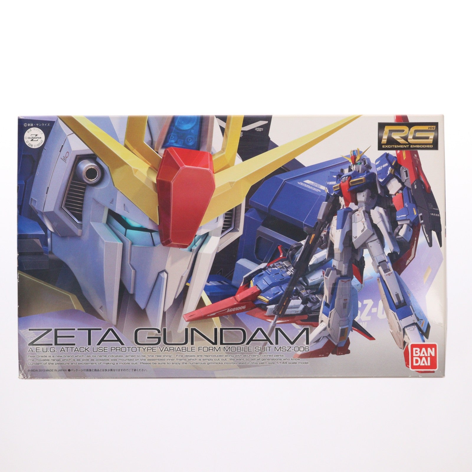 【中古即納】[PTM] ガンプラEXPO限定 RG 1/144 MSZ-006 ゼータガンダム クリアカラーVer. 機動戦士Zガンダム プラモデル(0186542) バンダイ(20131121)