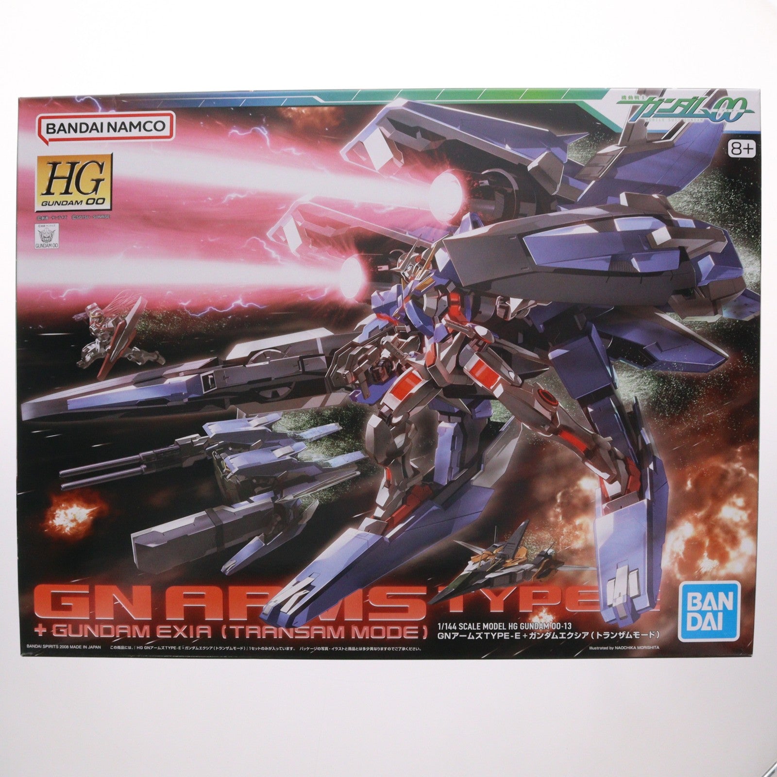 【中古即納】[PTM] (再販) HG 1/144 GNアームズタイプE+ガンダムエクシア(トランザムモード) 機動戦士ガンダム00(ダブルオー) プラモデル バンダイスピリッツ(20241120)