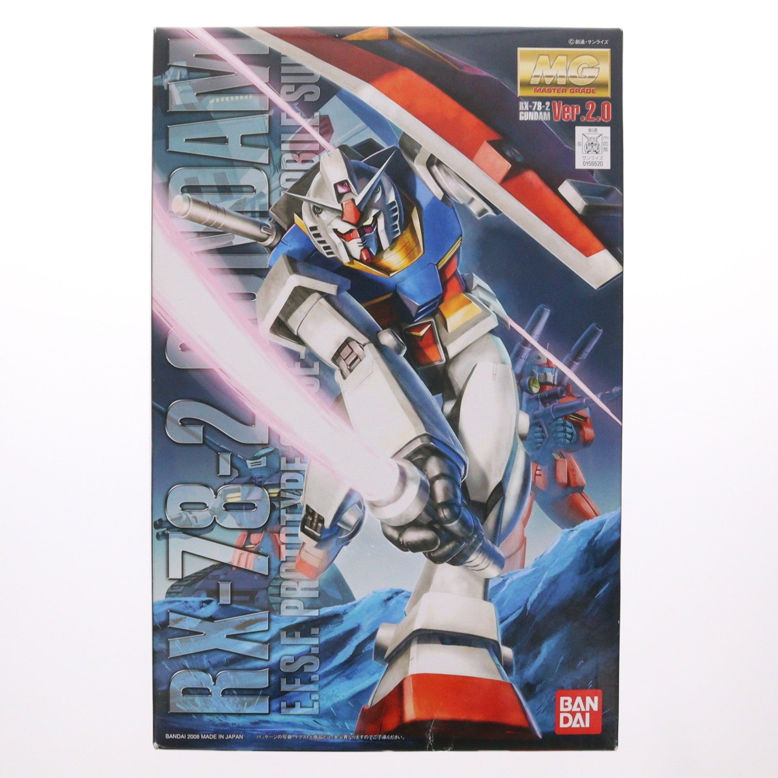 【中古即納】[PTM] MG 1/100 RX-78-2 ガンダム Ver.2.0 機動戦士ガンダム プラモデル(0155520) バンダイ(20080731)