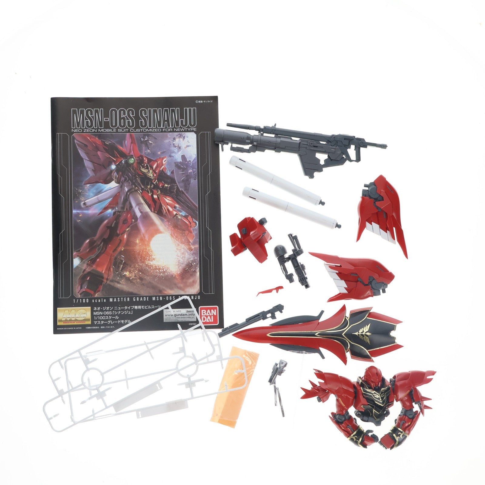 【中古即納】[PTM] MG 1/100 MSN-06S シナンジュ 機動戦士ガンダムUC(ユニコーン) プラモデル(0181597) バンダイ(20130327)