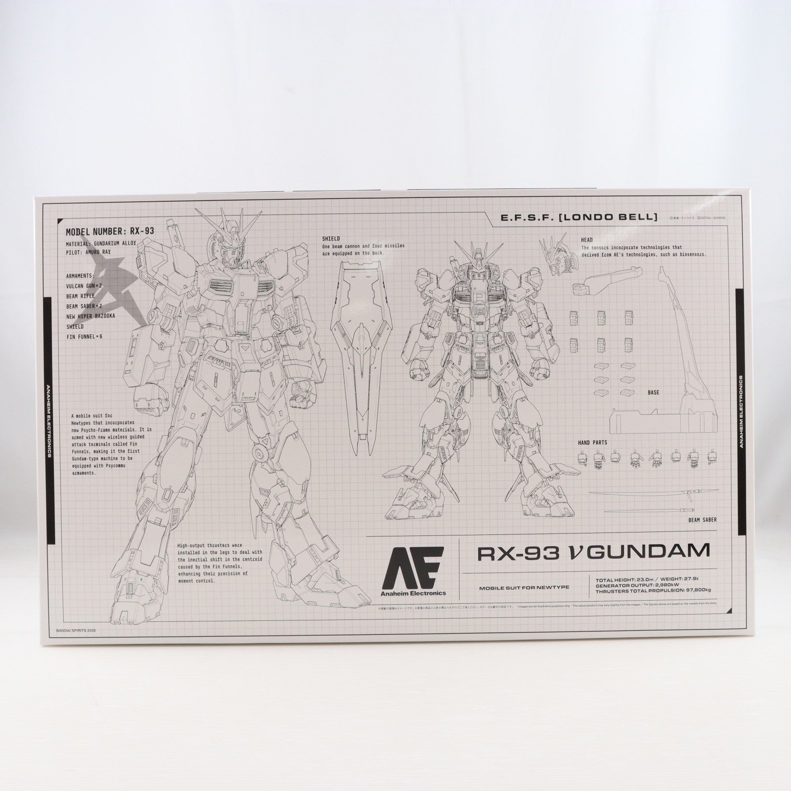 【中古即納】[PTM] PG UNLEASHED 1/60 νガンダム 機動戦士ガンダム 逆襲のシャア プラモデル(5069191) バンダイスピリッツ(20260131)
