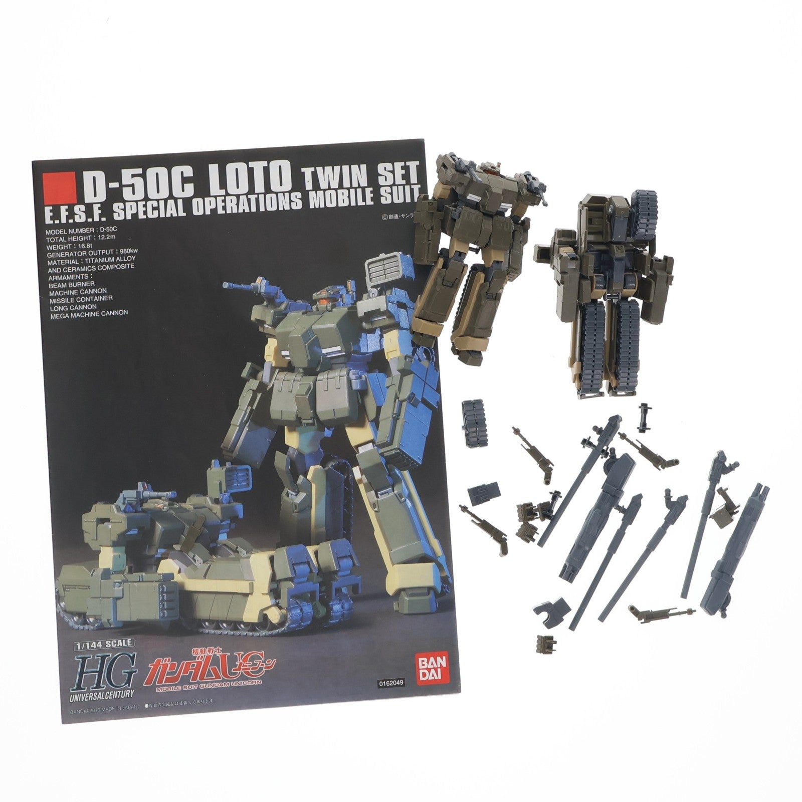 【中古即納】[PTM] HGUC 1/144 ロト ツインセット 機動戦士ガンダムUC(ユニコーン) プラモデル(0162049) バンダイ(20170922)