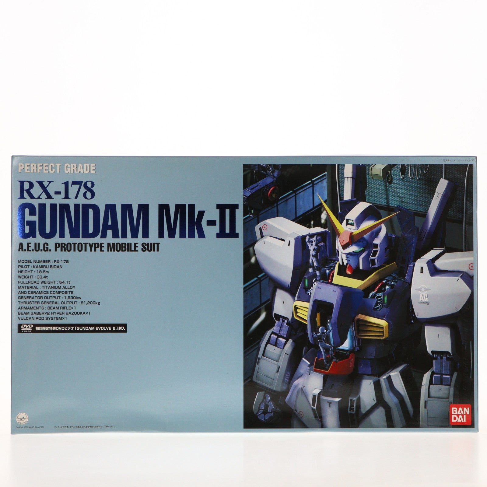 【中古即納】[PTM] PG 1/60 RX-178 ガンダムMk-II(エゥーゴ) 機動戦士Zガンダム プラモデル(0106047) バンダイ(20011122)