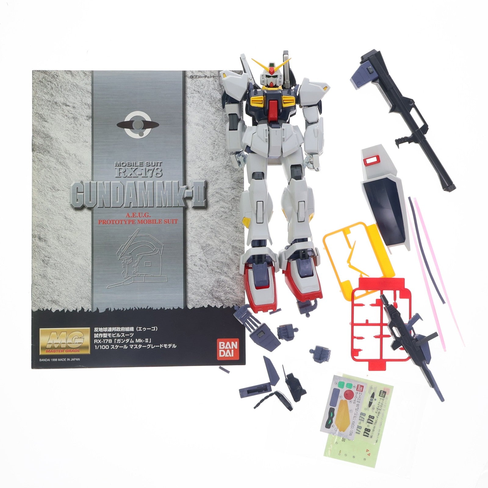 【中古即納】[PTM] MG 1/100 RX-178 ガンダムMk-II(エゥーゴ仕様) 機動戦士Zガンダム プラモデル(0061364) バンダイ(20170218)