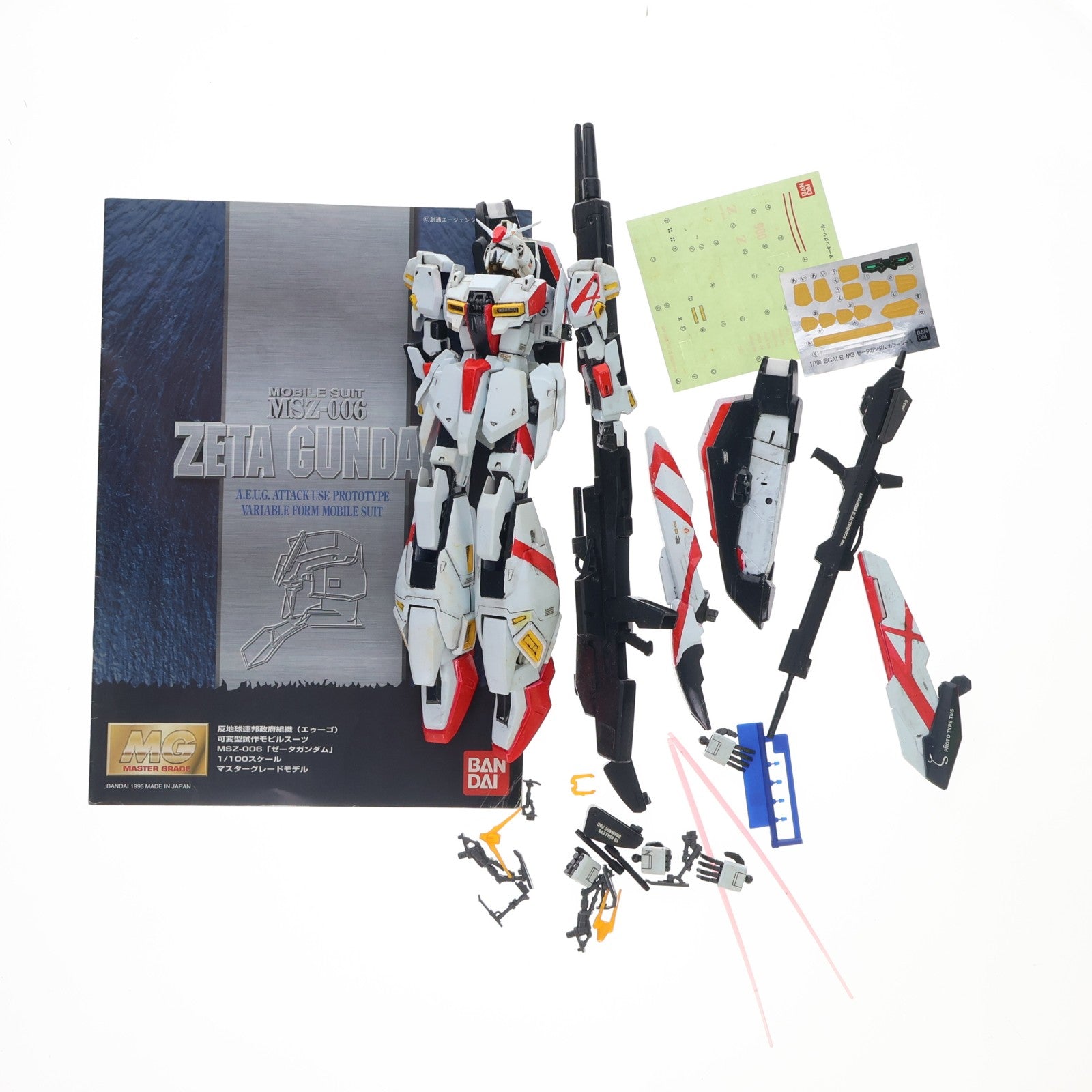 【中古即納】[PTM] MG 1/100 MSZ-006 ゼータガンダム 機動戦士Zガンダム プラモデル(0052673) バンダイ(20170802)