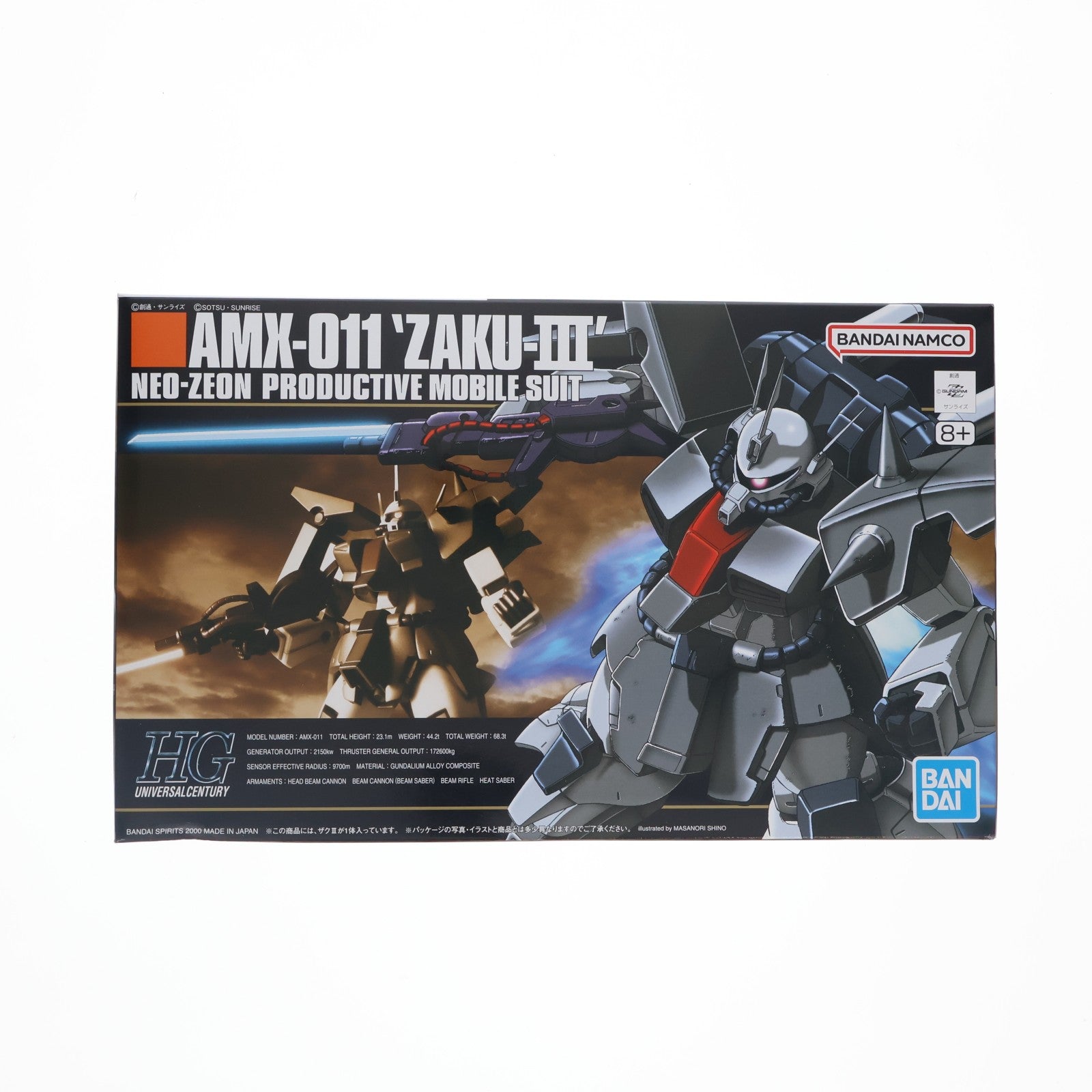 【中古即納】[PTM] (再販) HGUC 1/144 AMX-011 ザクIII 機動戦士ガンダムZZ(ダブルゼータ) プラモデル(5063140) バンダイスピリッツ(20250315)