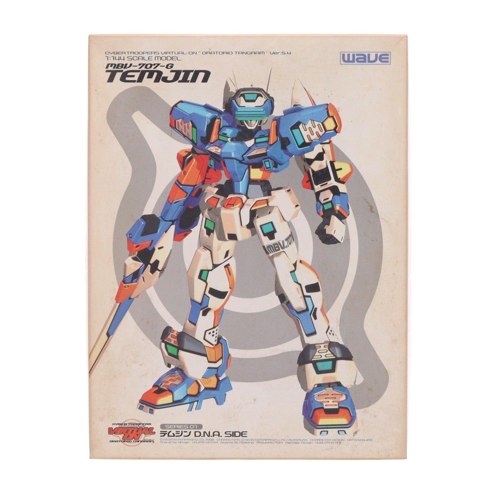 【中古即納】[PTM] VR-SSERIES 01 1/144 MBV-707-G テムジン D.N.A SIDE 電脳戦機バーチャロン プラモデル(VR-61) ウェーブ(WAVE)(19991031)