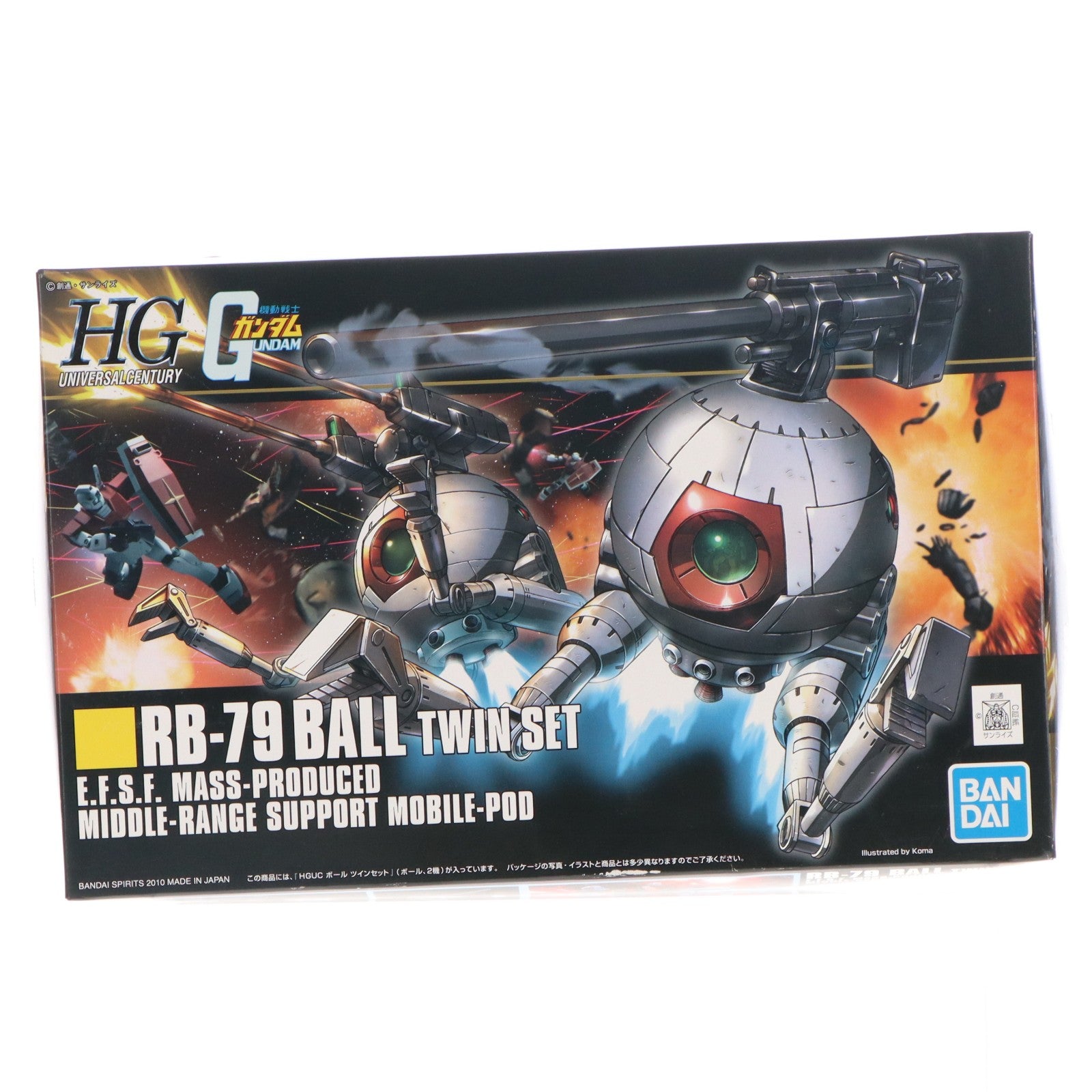 【中古即納】[PTM] (再販) HGUC 1/144 RB-79 ボール ツインセット 機動戦士ガンダム プラモデル バンダイスピリッツ(20250719)