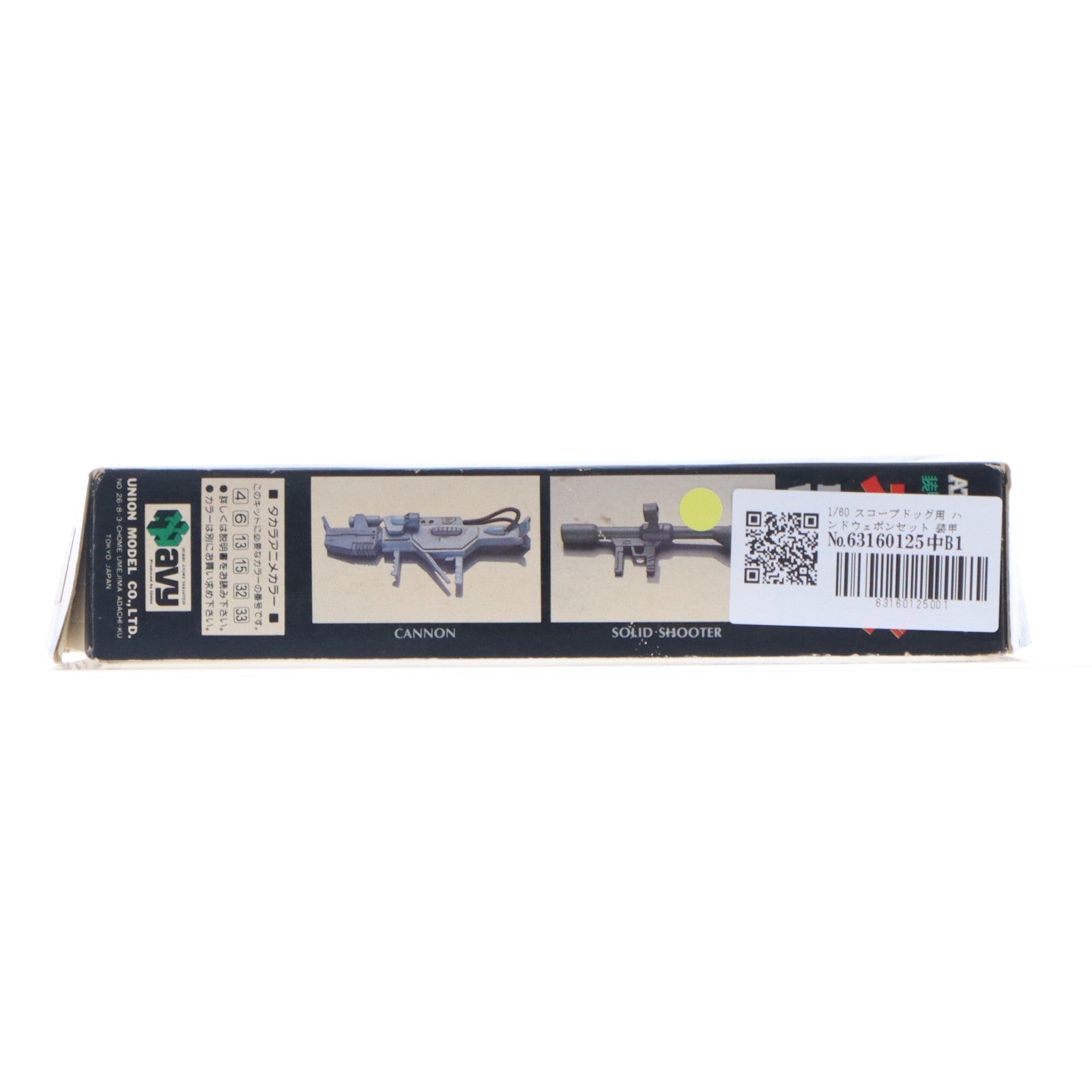 【中古即納】[PTM] 1/60 スコープドッグ用 ハンドウェポンセット 装甲騎兵ボトムズ NO.9 プラモデル用アクセサリ(HV-09) ユニオンモデル(19991231)