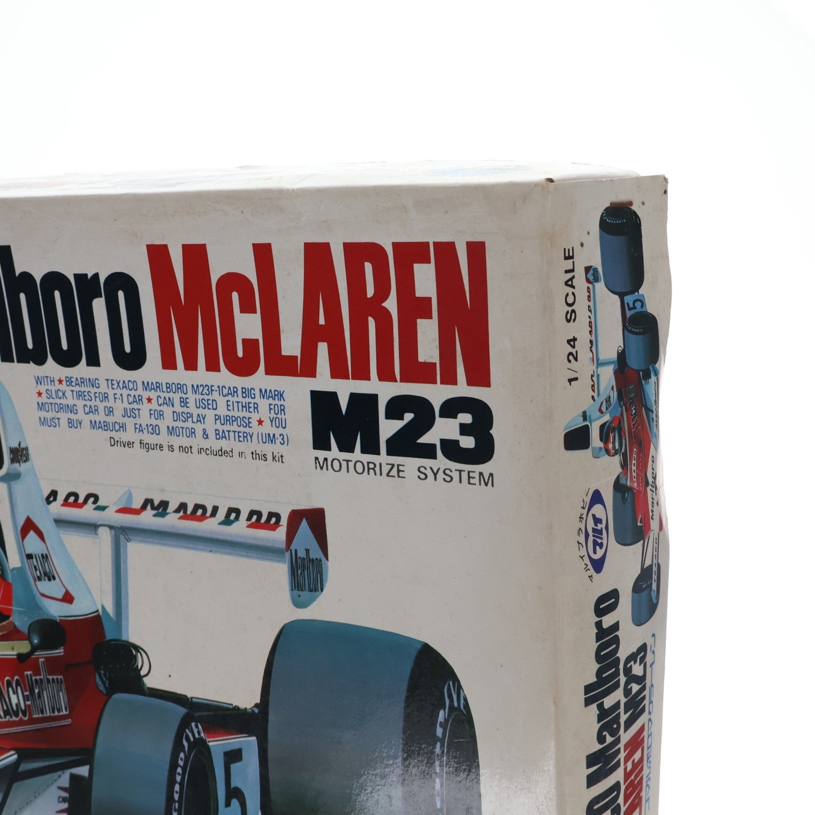 【中古即納】[PTM] ワールドチャンピオン&スーパースポーツカーシリーズ No.2 1/24 テキサコ マルボロ マクラーレン M23 F-1 限定販売品 モーターライズキット プラモデル(MT51W02) 東京マルイ(19991231)