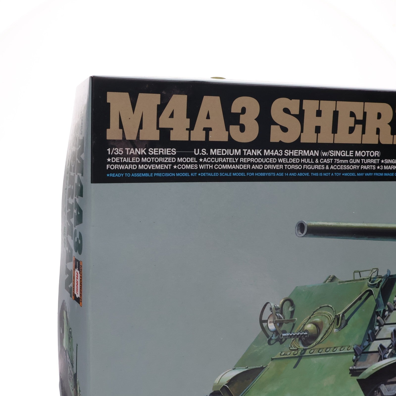 【中古即納】[PTM] 戦車シリーズ(シングル) No.56 1/35 アメリカ M4A3 シャーマン戦車 モーターライズキット プラモデル(30056) タミヤ(20121026)