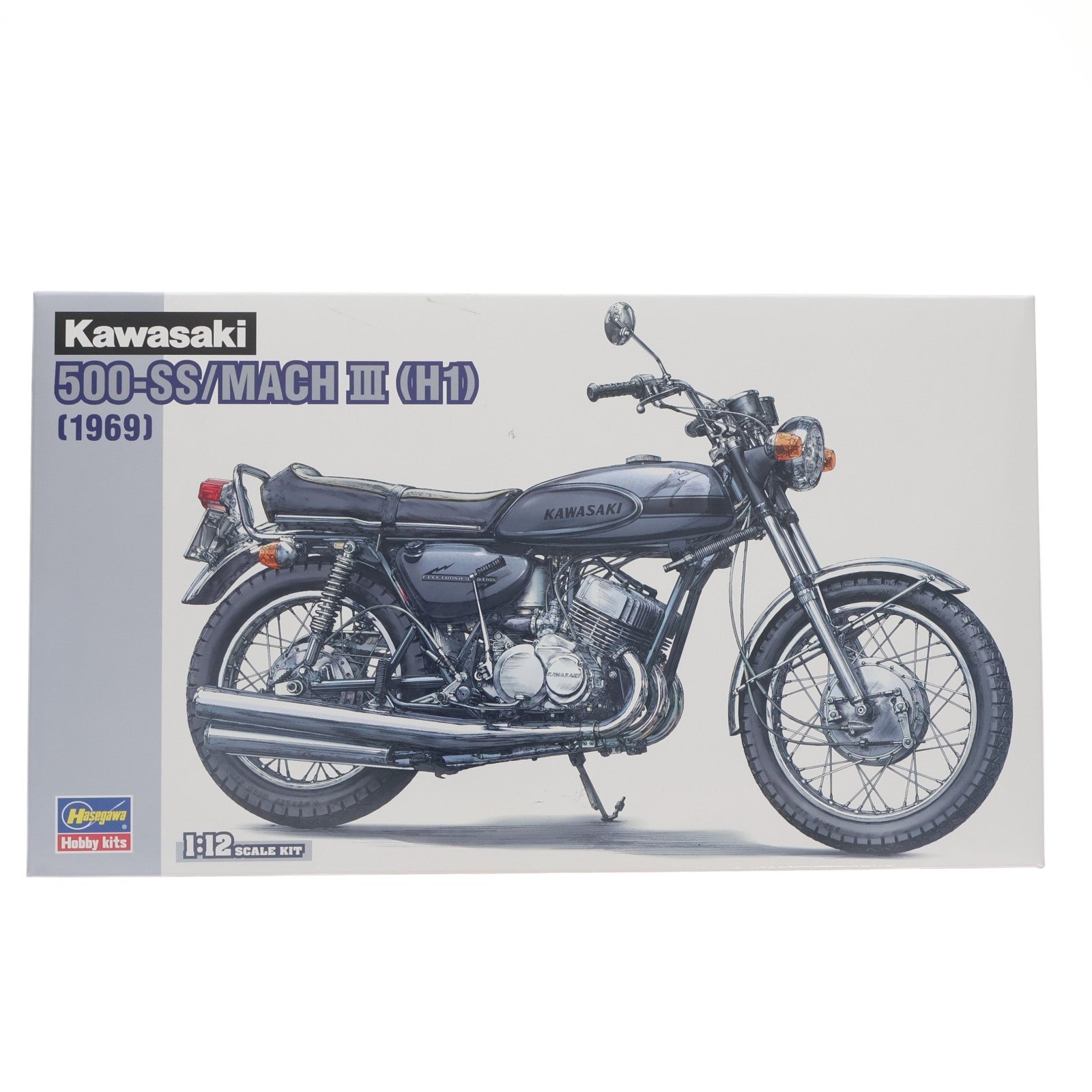 【中古即納】[PTM] 1/12 カワサキ 500-SS/MACH(マッハ) III H1 プラモデル(BK10) ハセガワ(20200730)
