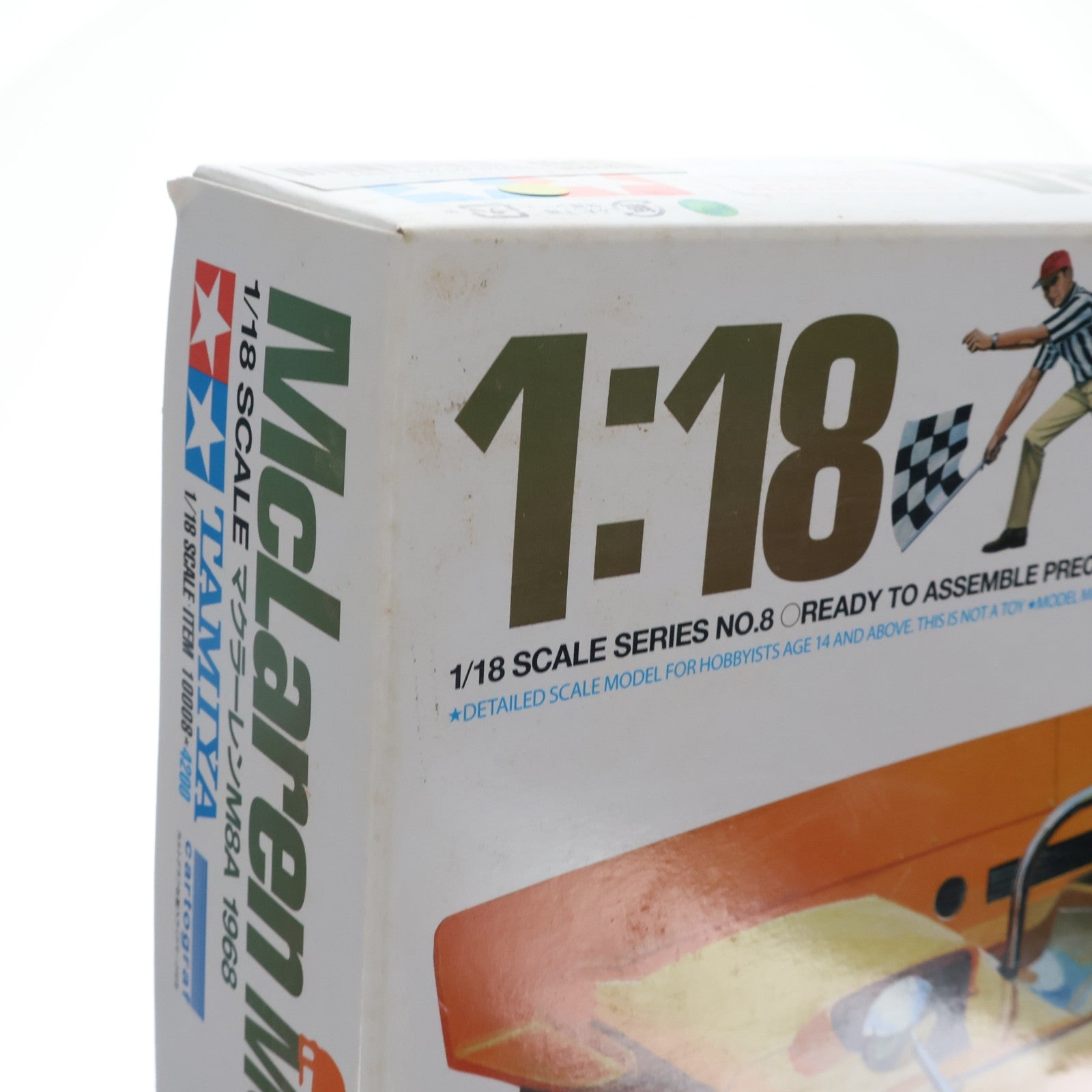 【中古即納】[PTM] チャレンジャーシリーズ No.8 1/18 マクラーレン M8A 1968 ディスプレイモデル プラモデル(10008) タミヤ(20131102)