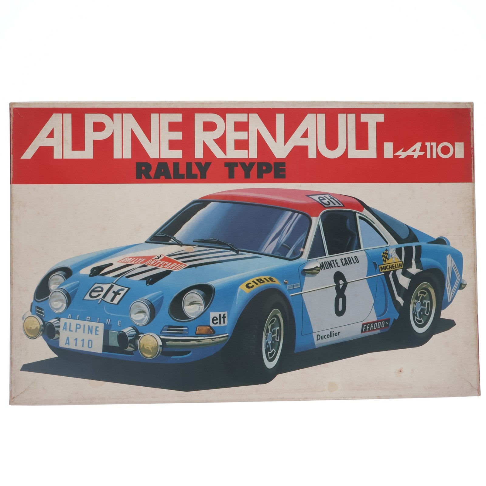 【中古即納】[PTM] レーシングシリーズ4 1/20 アルピーヌ・ルノー A110 ラリータイプ モーターライズキット プラモデル(8090) バンダイ(19991231)