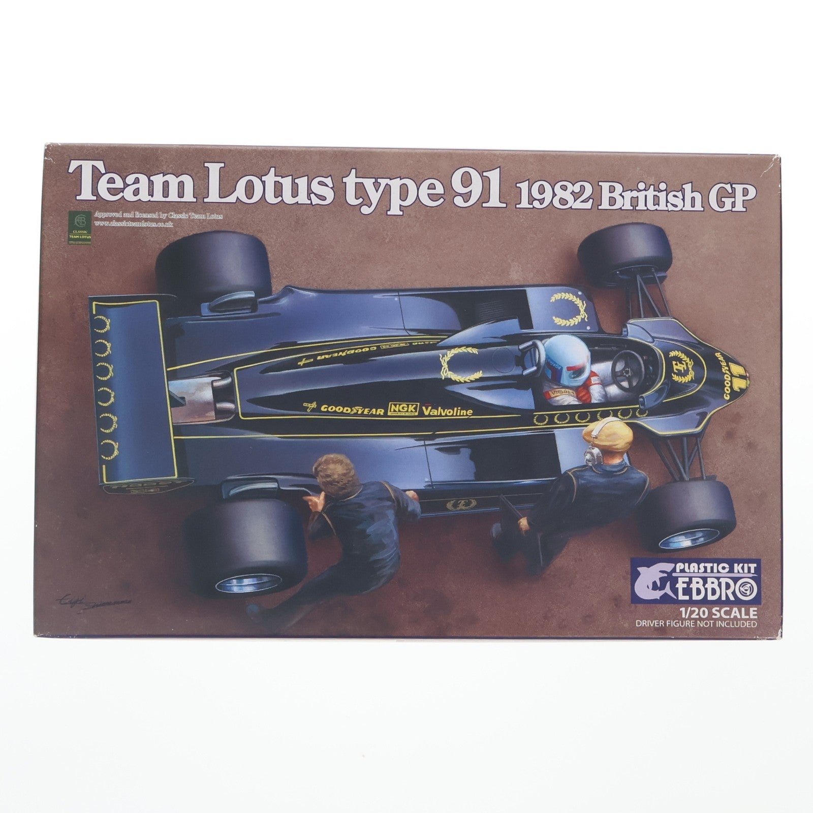 【中古即納】[PTM] 1/20 Team Lotus Type 91 1982 プラモデル(20012) EBBRO(エブロ)(20170121)