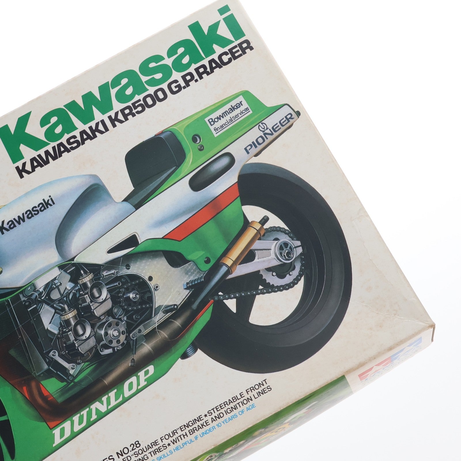 【中古即納】[PTM] オートバイシリーズ No.28 1/12 カワサキ KR500 グランプリレーサー ディスプレイモデル プラモデル(1428) タミヤ(19991231)