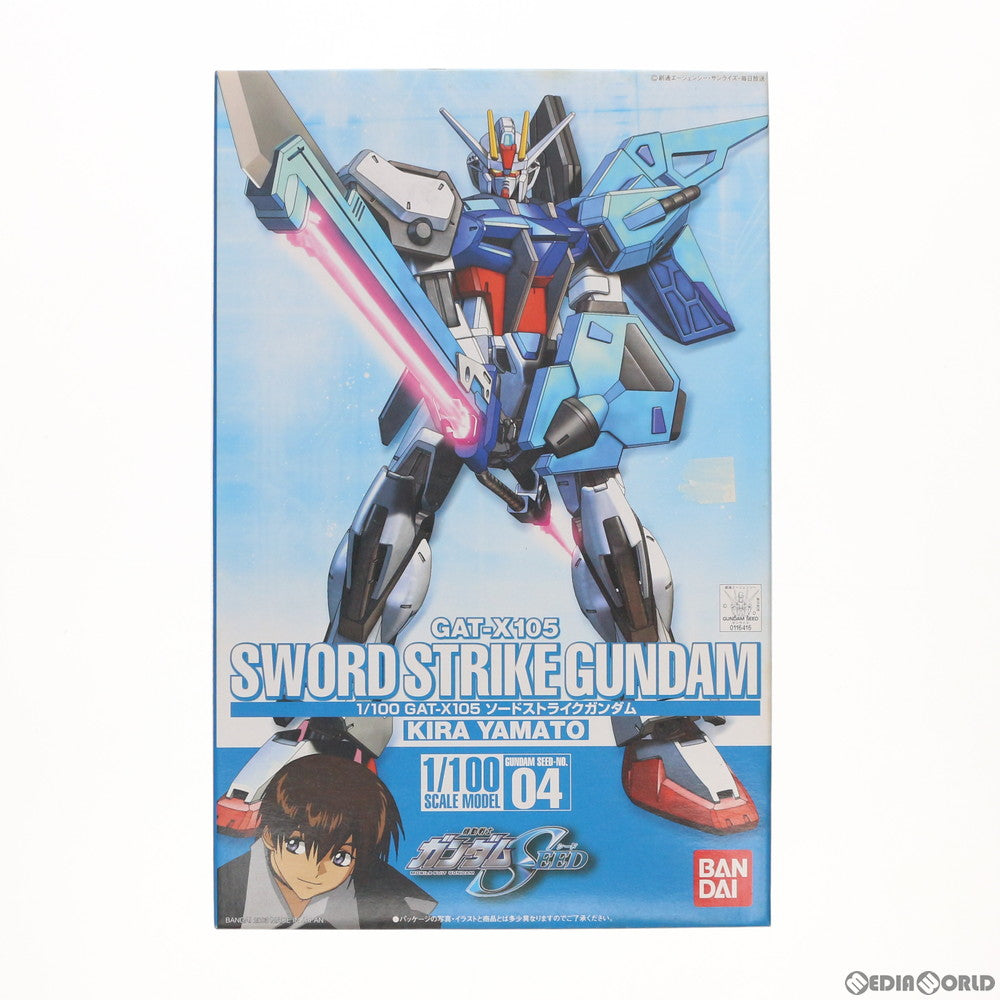 【中古即納】[PTM] 1/100 GAT-X105 ソードストライクガンダム 機動戦士ガンダムSEED(シード) シリーズNo.04 プラモデル(0116416) バンダイ(20030320)