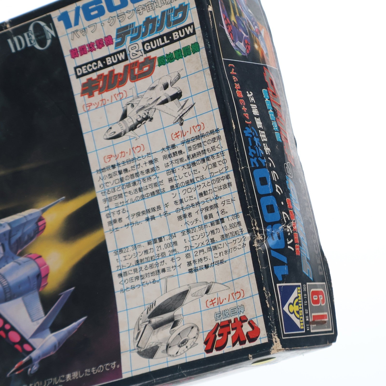 【中古即納】[PTM] 1/600 バッフ・クラン宇宙軍制式 戦闘攻撃機 デッカ・バウ&局地戦闘機 ギル・バウ 伝説巨神イデオン シリーズNO.19 プラモデル(62 TS-19) アオシマ(19991231)