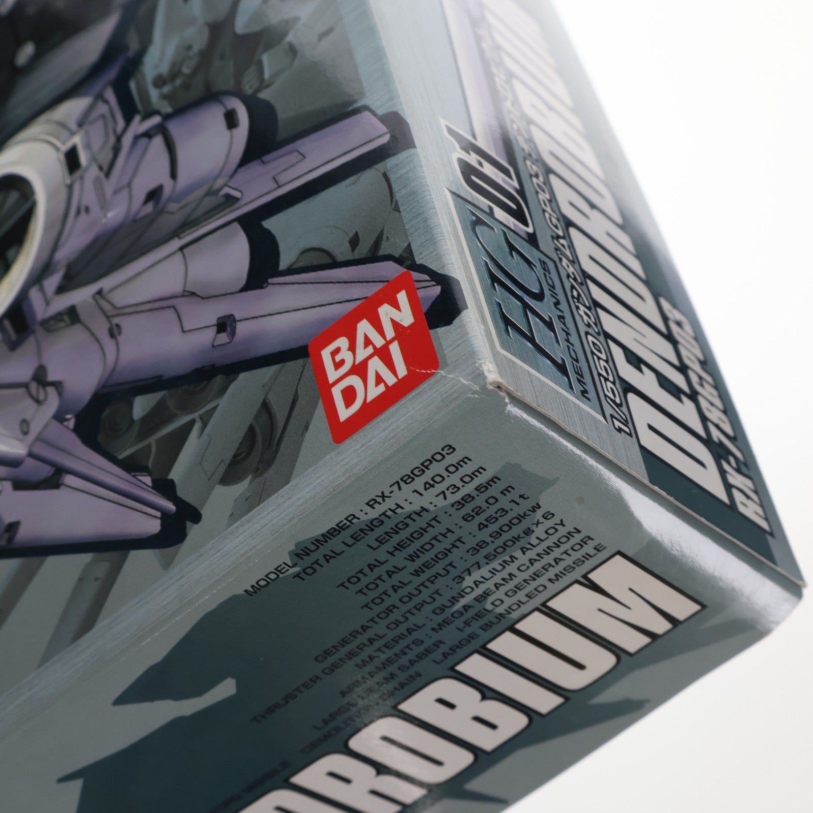 【中古即納】[PTM] HGM 1/550 RX-78GP03 デンドロビウム 機動戦士ガンダム0083 STARDUST MEMORY(スターダストメモリー) プラモデル(0103908) バンダイ(20010731)