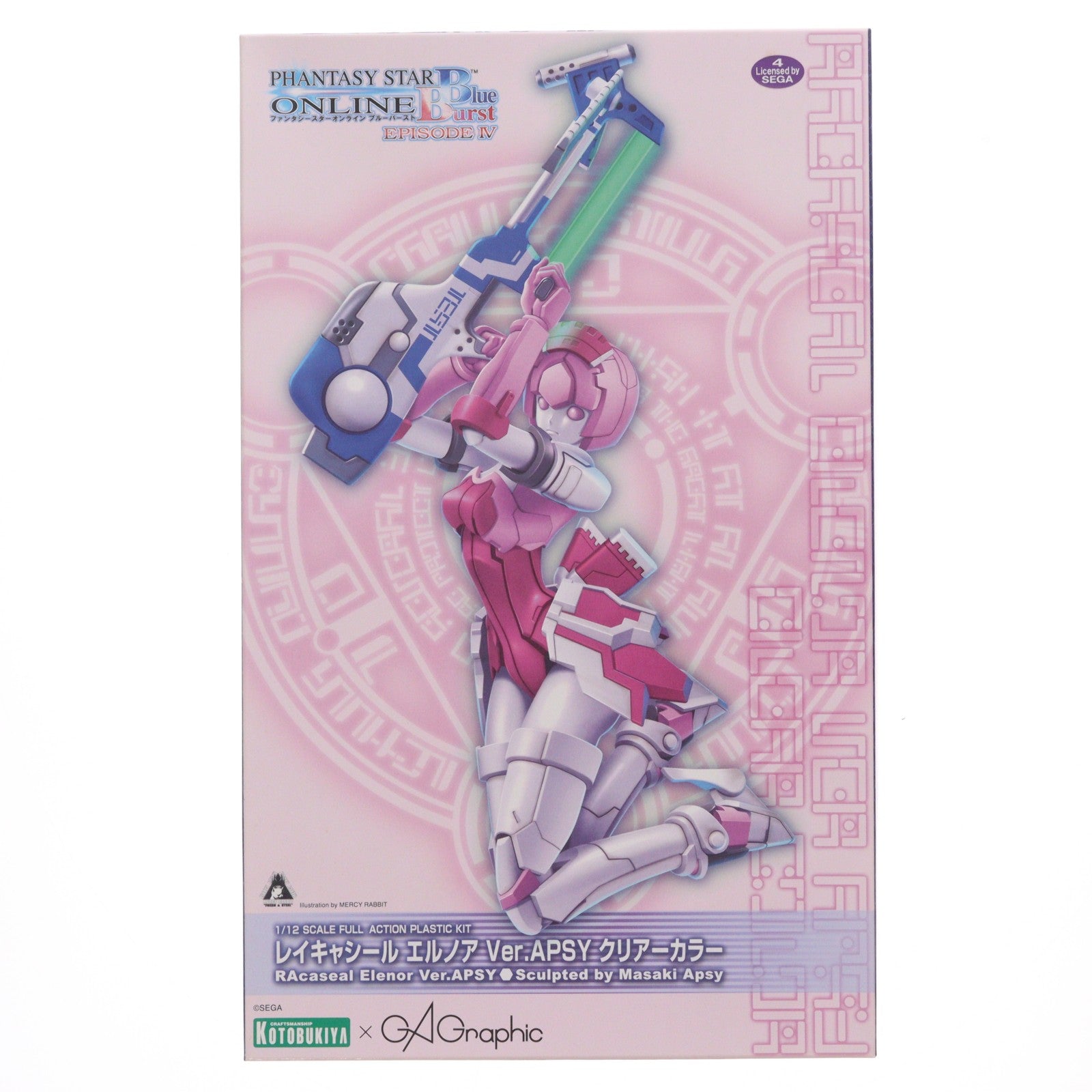 【中古即納】[PTM] GA Graphic限定 1/12 レイキャシール エルノア Ver.APSY クリアカラー PHANTASY STAR ONLINE Blue Burst(ファンタシースターオンライン ブルーバースト) プラモデル コトブキヤ(20111118)