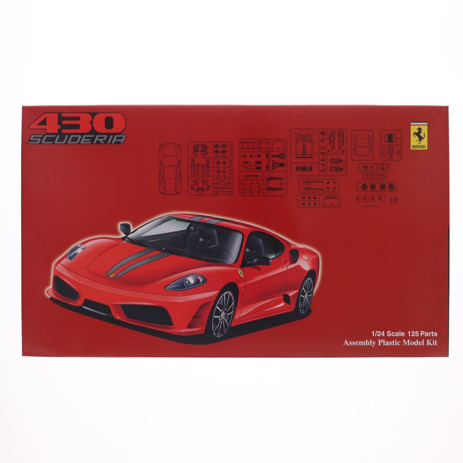 【中古即納】[PTM] リアルスポーツカーシリーズ No.55 1/24 RS55 フェラーリ F430 スクーデリア プラモデル(123363) フジミ模型(FUJIMI)(20111223)