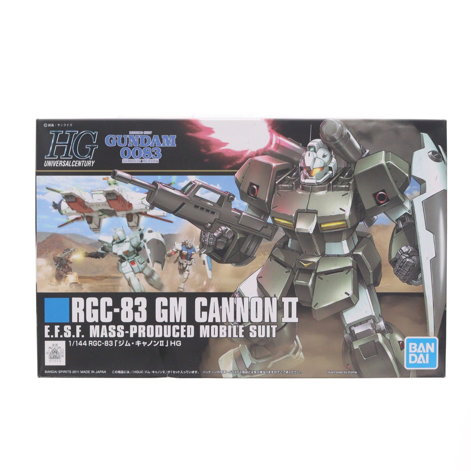 【中古即納】[PTM] (再販) HGUC 1/144 RGC-83 ジム・キャノンII 機動戦士ガンダム0083 STARDUST MEMORY(スターダストメモリー) プラモデル(5061821) バンダイスピリッツ(20240919)