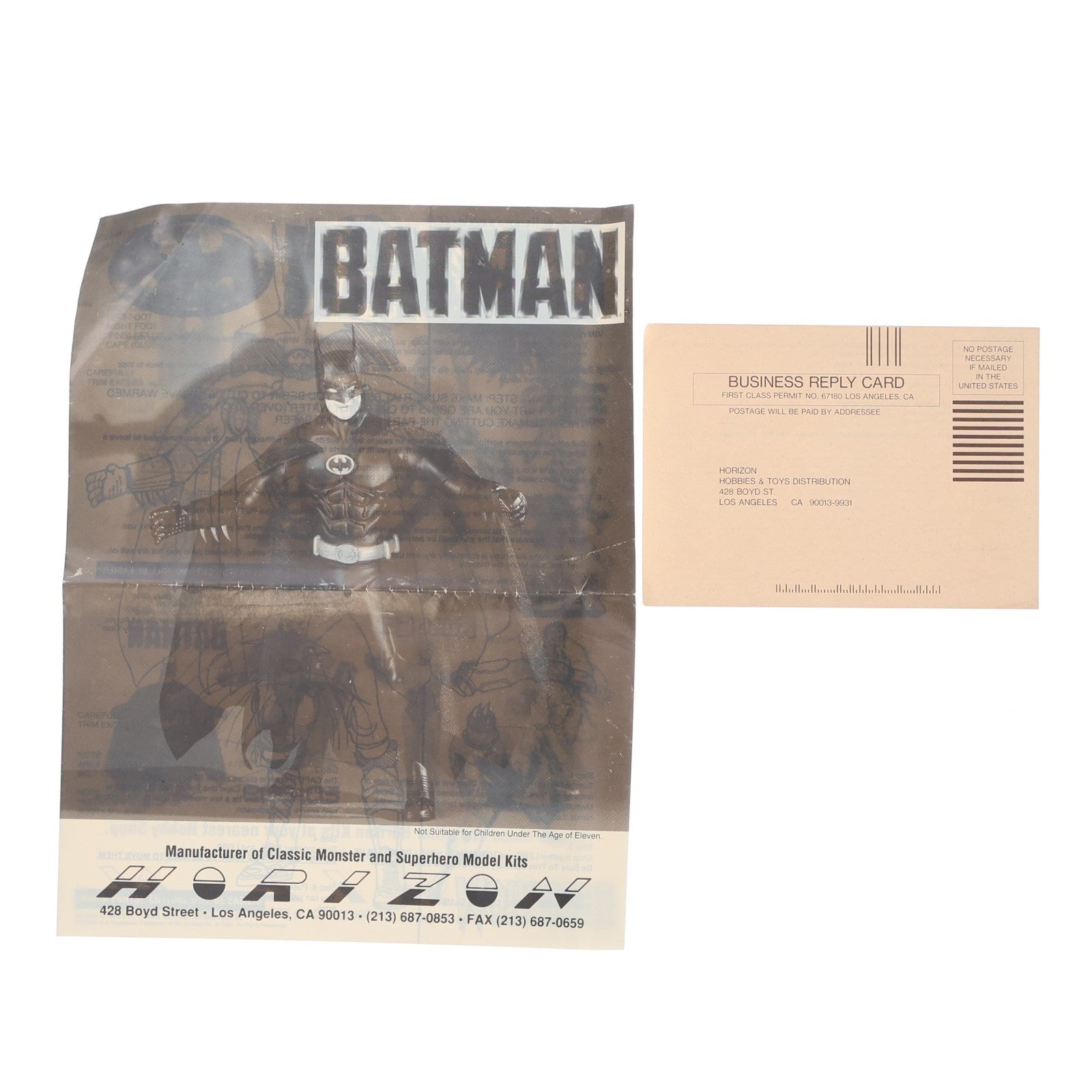 【中古即納】[SFT] BATMAN(バットマン) 1/6 ソフビキット ソフビフィギュア(HM012) HORIZON(ホライゾン)(19991231)