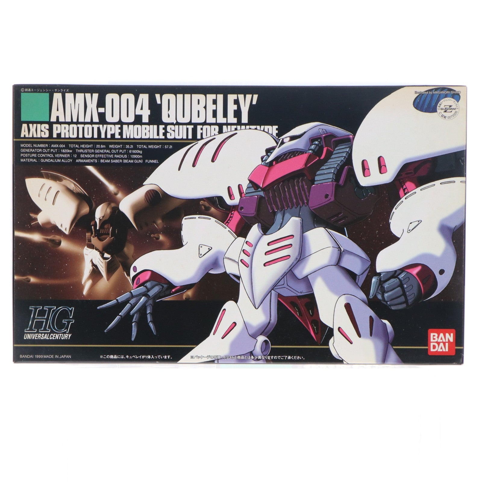 【中古即納】[PTM] HGUC 1/144 AMX-004 キュベレイ 機動戦士Zガンダム プラモデル バンダイ(20090831)
