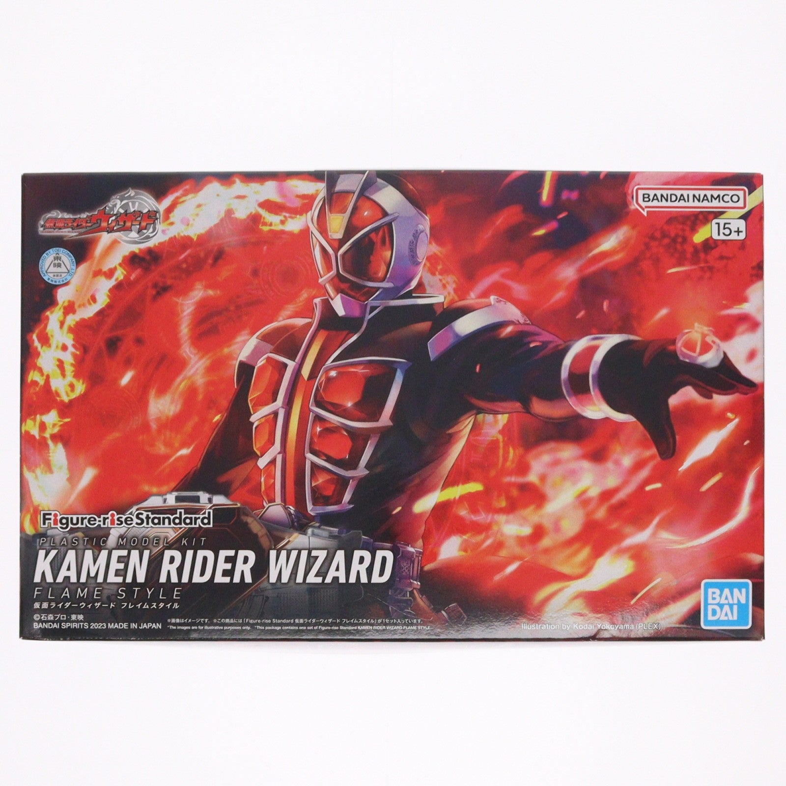 【中古即納】[PTM] Figure-rise Standard(フィギュアライズ スタンダード) 仮面ライダーウィザード フレイムスタイル プラモデル(5065320) バンダイスピリッツ(20230527)