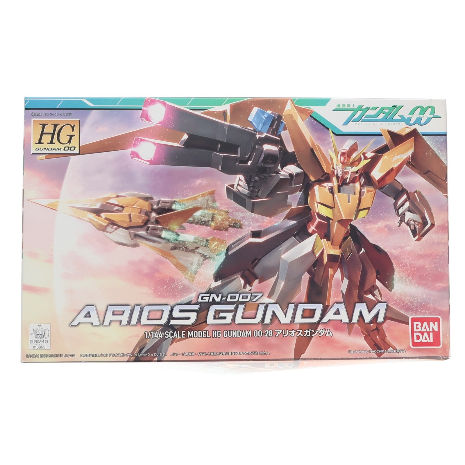 【中古即納】[PTM] HG 1/144 GN-007 アリオスガンダム 機動戦士ガンダム00(ダブルオー) プラモデル(0156878) バンダイ(20081231)