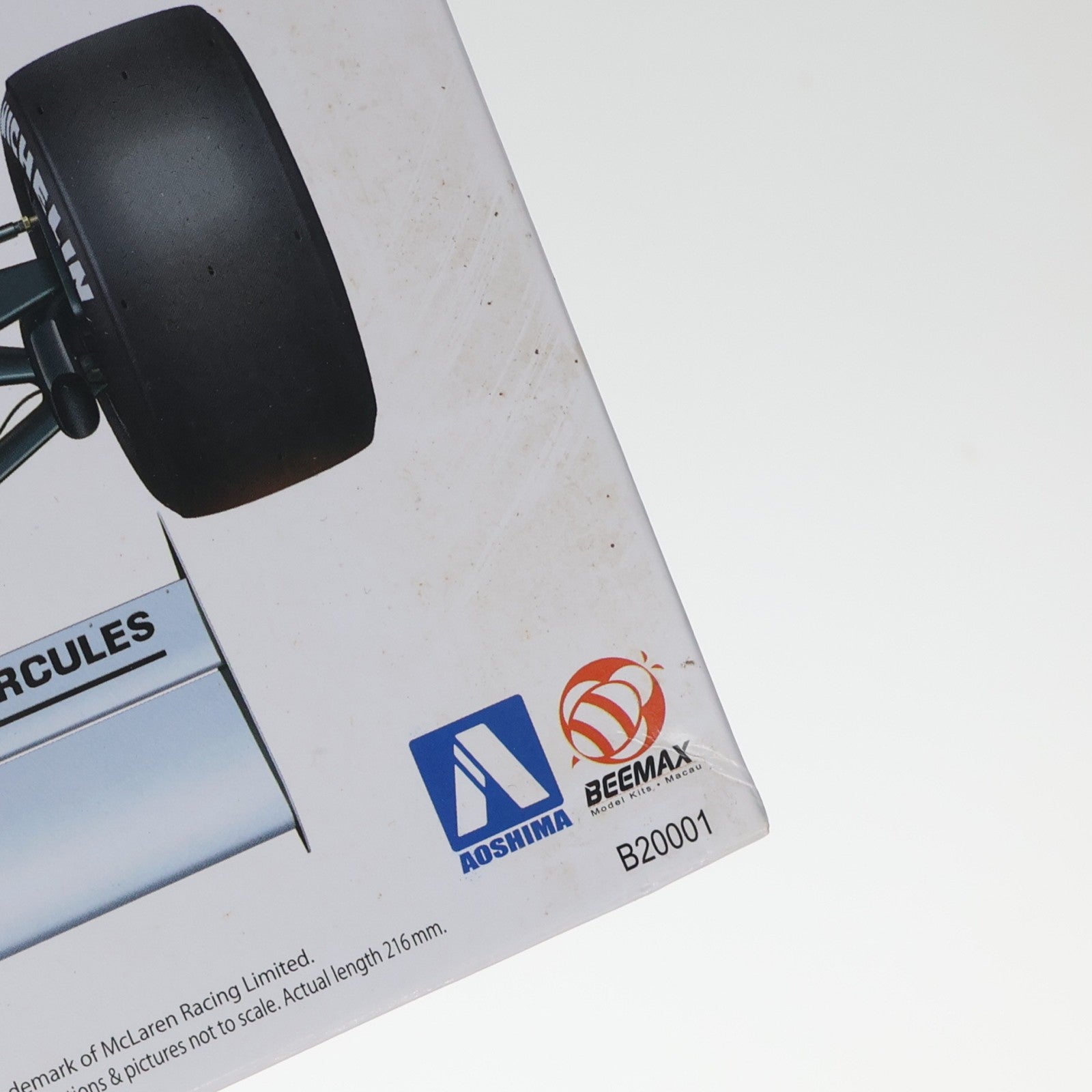 【中古即納】[PTM] BEEMAX No.3 1/20 マクラーレン MP4/2 '84 イギリスグランプリ仕様 プラモデル(081891) アオシマ(20150702)