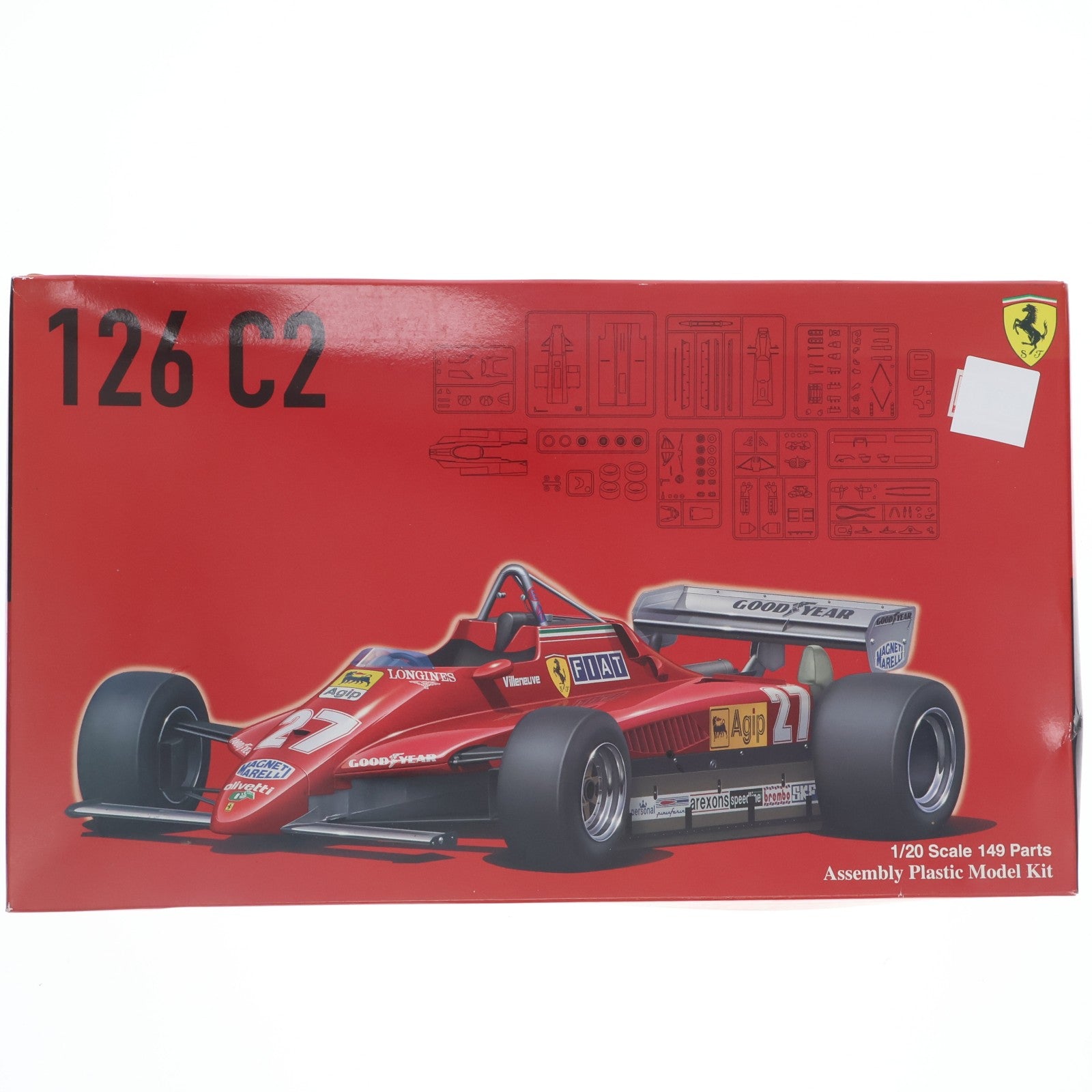 【中古即納】[PTM] グランプリシリーズ No.2 1/20 フェラーリ 126C2 1982 プラモデル フジミ模型(FUJIMI)(20160302)