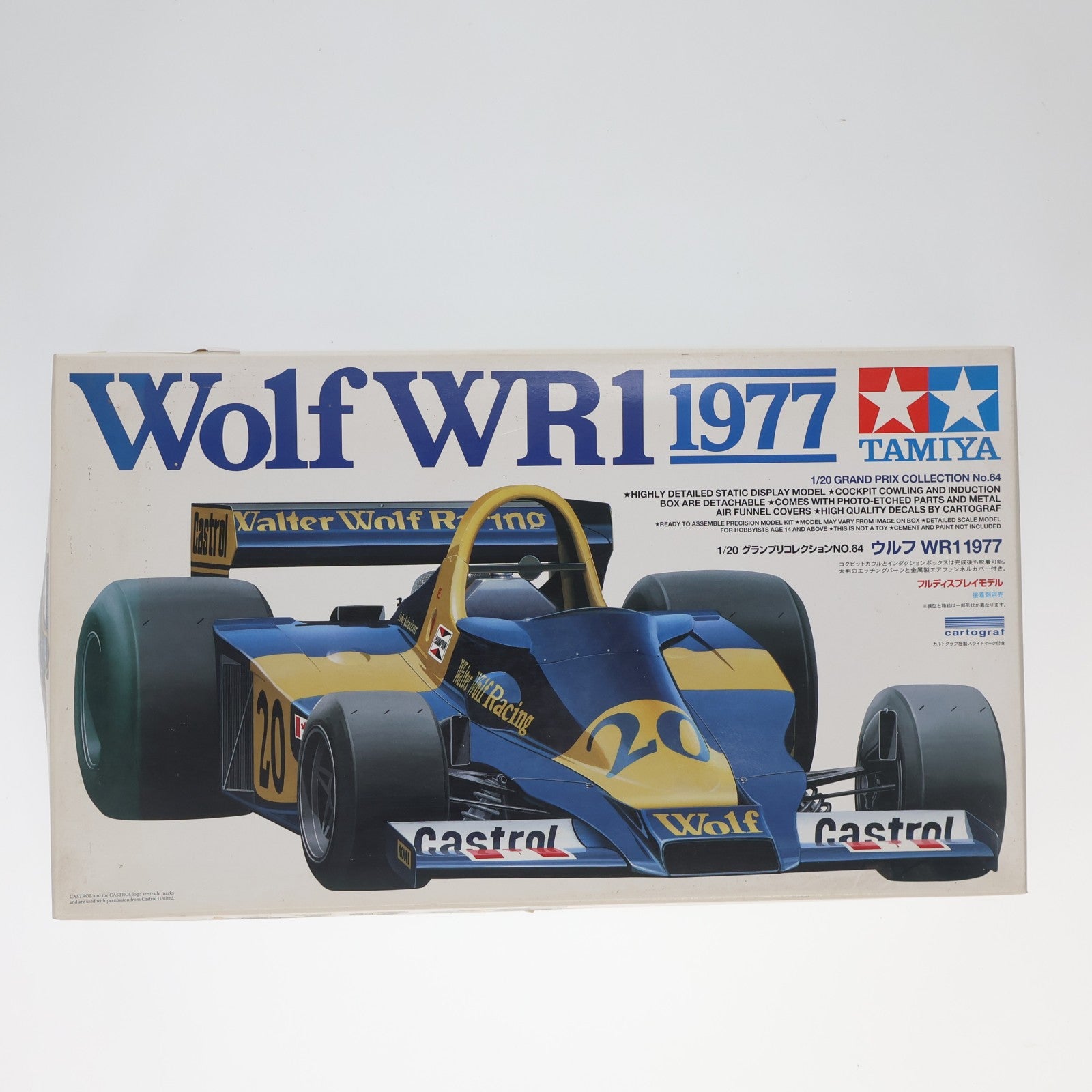 【中古即納】[PTM] グランプリコレクション No.64 1/20 ウルフWR1 1977 ディスプレイモデル プラモデル(20064) タミヤ(19991231)