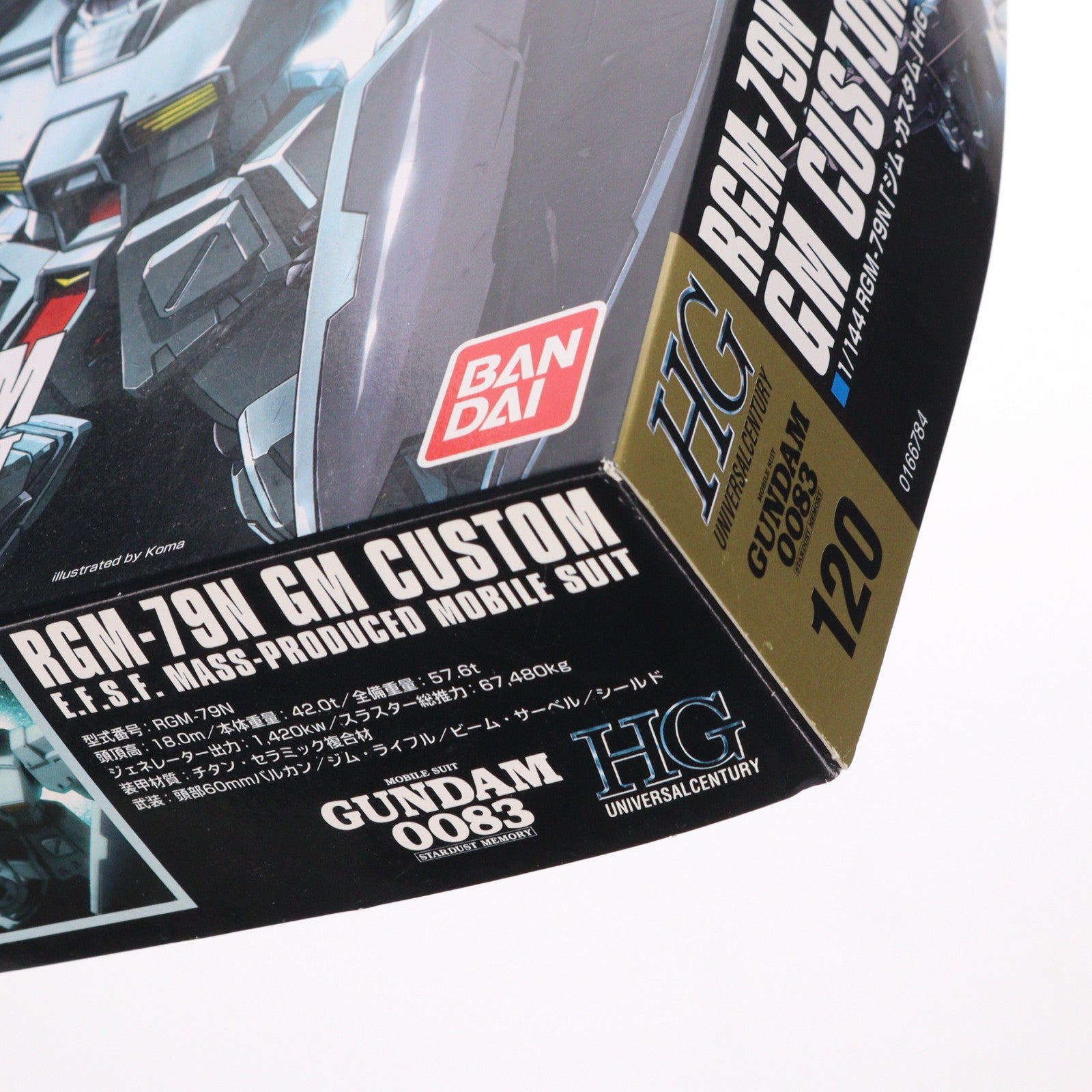 【中古即納】[PTM] HGUC 1/144 RGM-79N ジム・カスタム 機動戦士ガンダム0083 STARDUST MEMORY(スターダストメモリー) プラモデル(0166784) バンダイ(20180411)