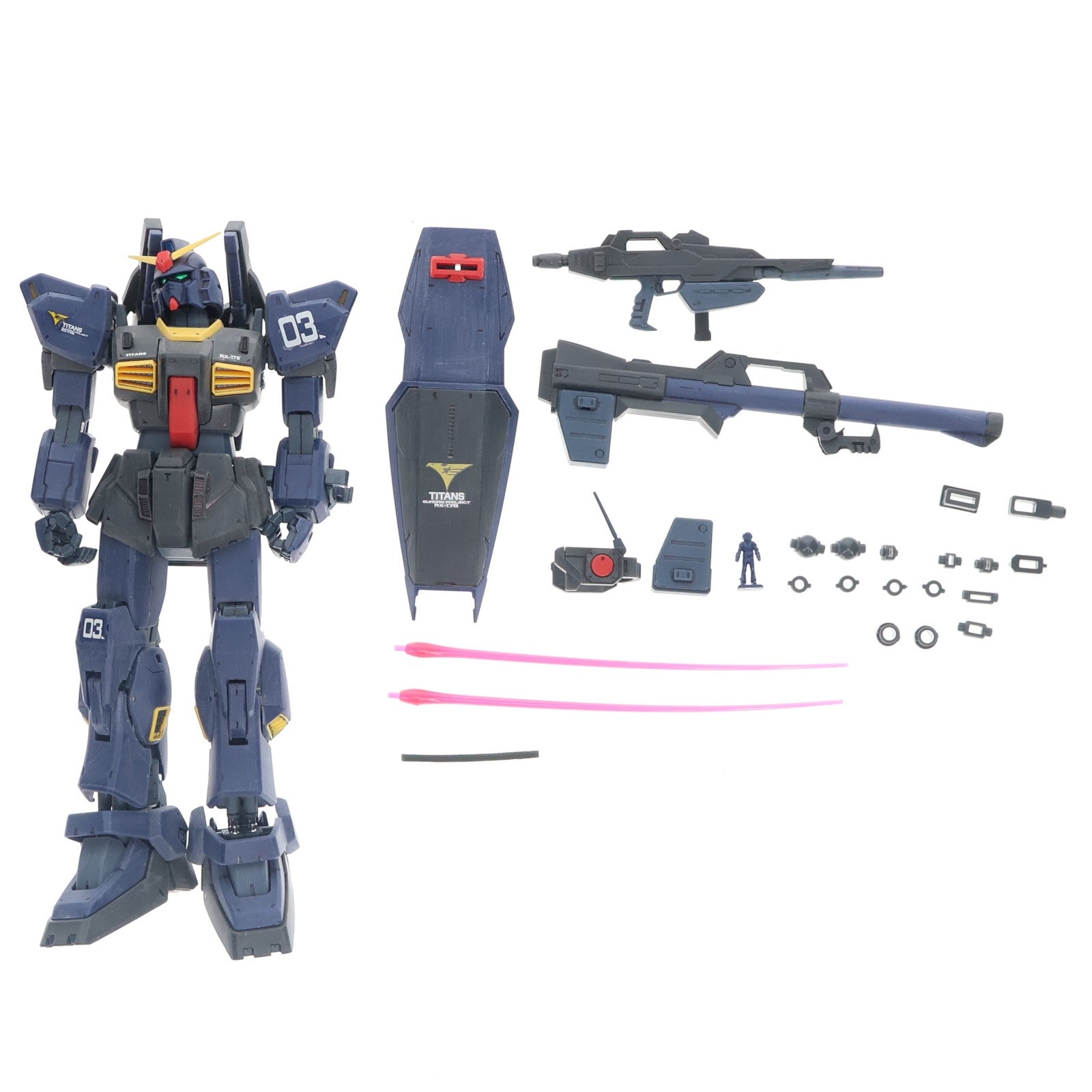 【中古即納】[PTM] MG 1/100 RX-178 ガンダムMk-II Ver.2.0 ティターンズ 機動戦士Zガンダム プラモデル バンダイ(20131025)