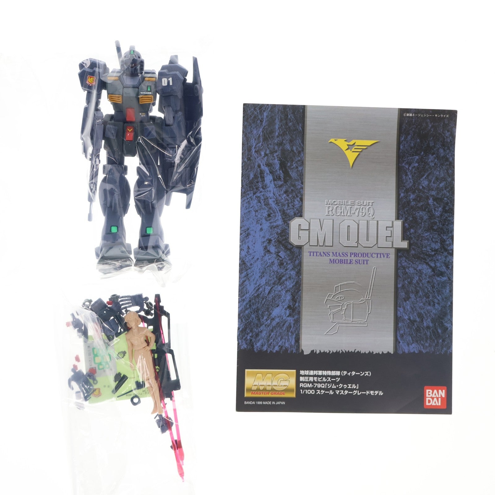 【中古即納】[PTM] MG 1/100 RGM-79Q ジム・クゥエル 機動戦士ガンダム0083 STARDUST MEMORY(スターダストメモリー) プラモデル(0071692) バンダイ(19991231)
