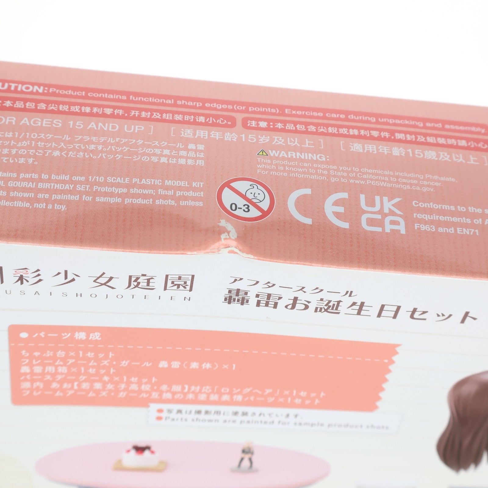 【中古即納】[PTM] 創彩少女庭園 1/10 アフタースクール 轟雷お誕生日セット フレームアームズ・ガール プラモデル(MV008) コトブキヤ(20221224)