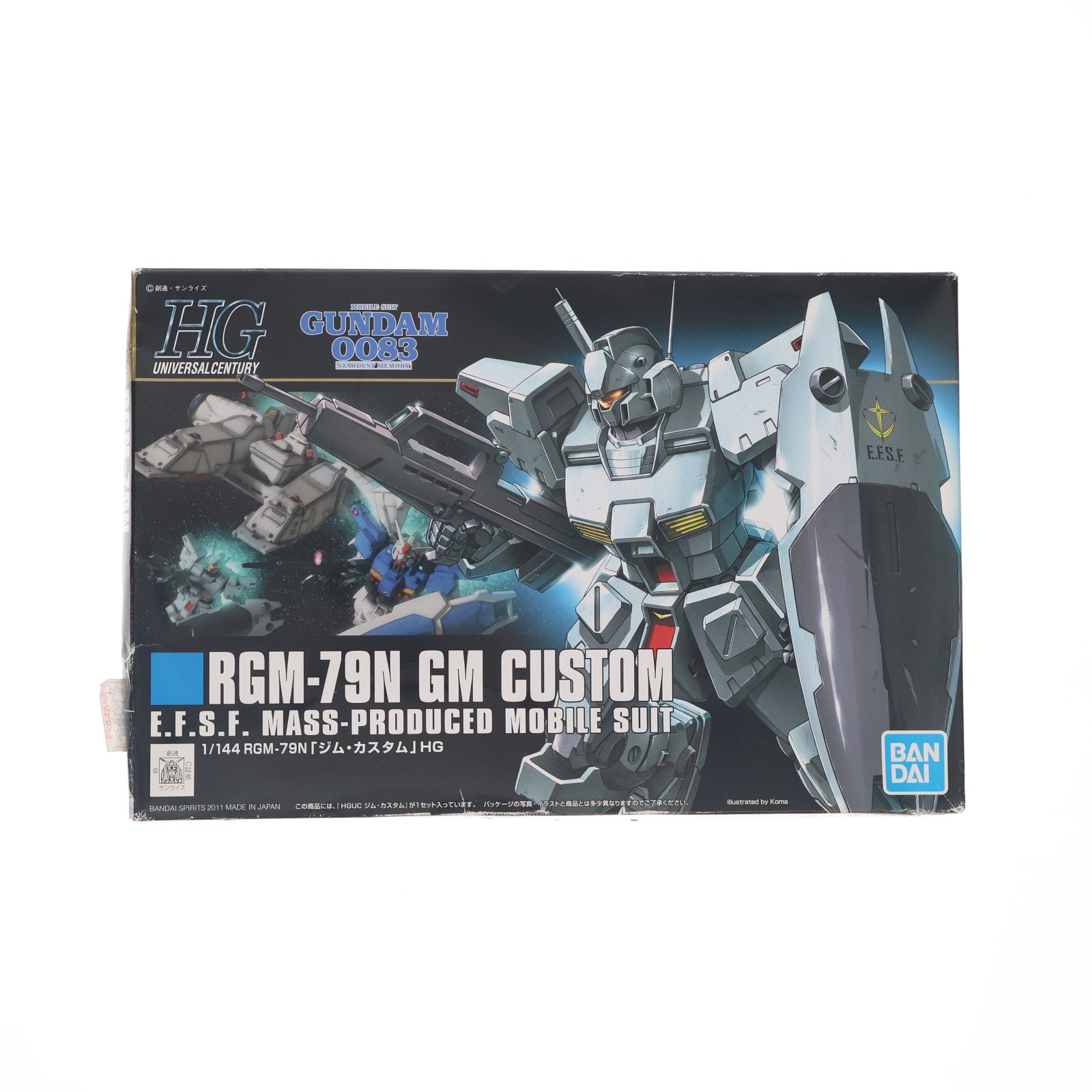 【中古即納】[PTM] HGUC 1/144 ジム・カスタム 機動戦士ガンダム0083 STARDUST MEMORY(スターダストメモリー) プラモデル バンダイスピリッツ(20240410)