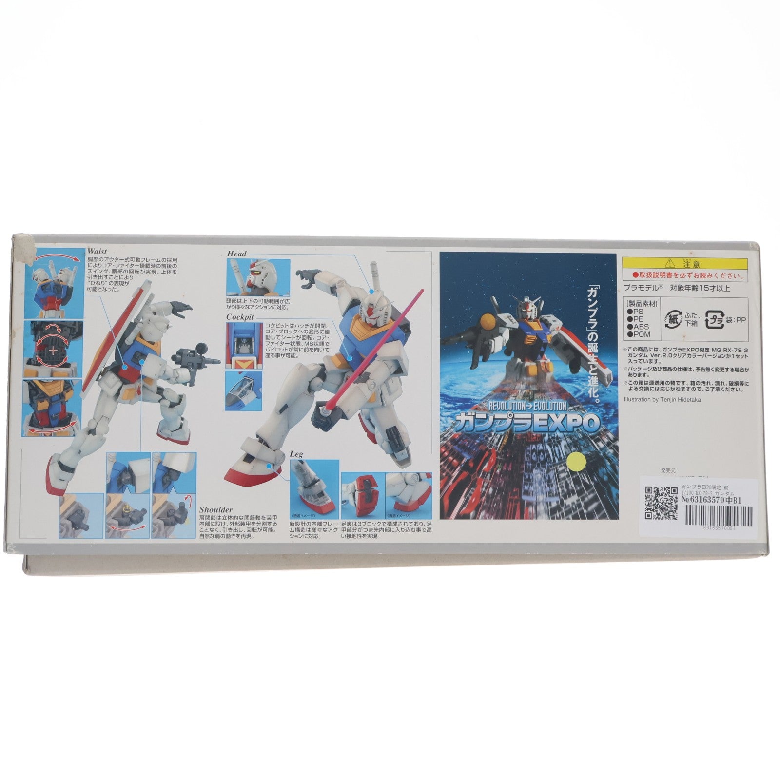 【中古即納】[PTM] ガンプラEXPO限定 MG 1/100 RX-78-2 ガンダム Ver.2.0 クリアカラーバージョン 機動戦士ガンダム プラモデル(0158217) バンダイ(20100131)