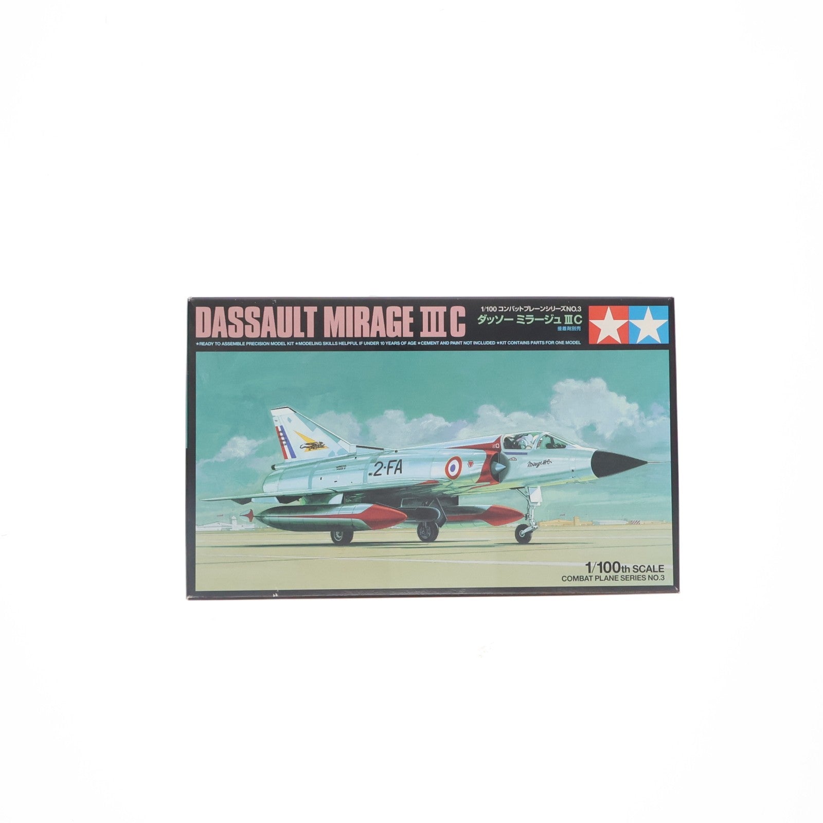 【中古即納】[PTM] コンバットプレーンシリーズ No.3 1/100 ダッソー ミラージュIIIC プラモデル(61603) タミヤ(20040601)