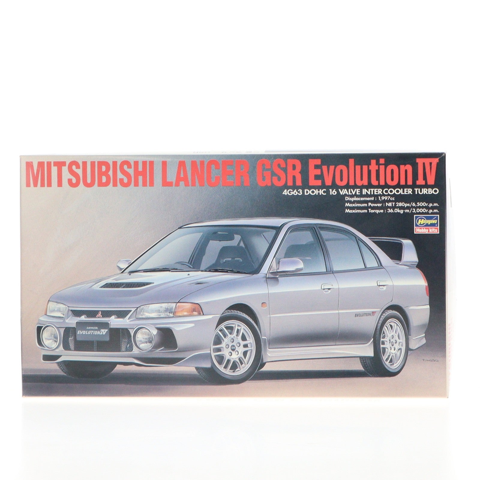 【中古即納】[PTM] 1/24 MITSUBISHI LANCER GSR Evolution IV(三菱 ランサーGSR エボリューション IV) プラモデル ハセガワ(19991231)