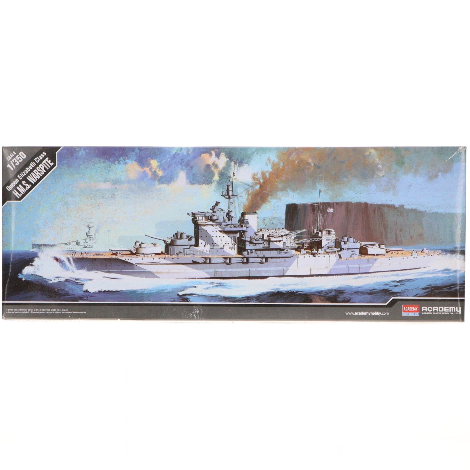 【中古即納】[PTM] 1/350 イギリス海軍 戦艦 HMS ウォースパイト プラモデル(14105) ACADEMY(アカデミー)(20200424)