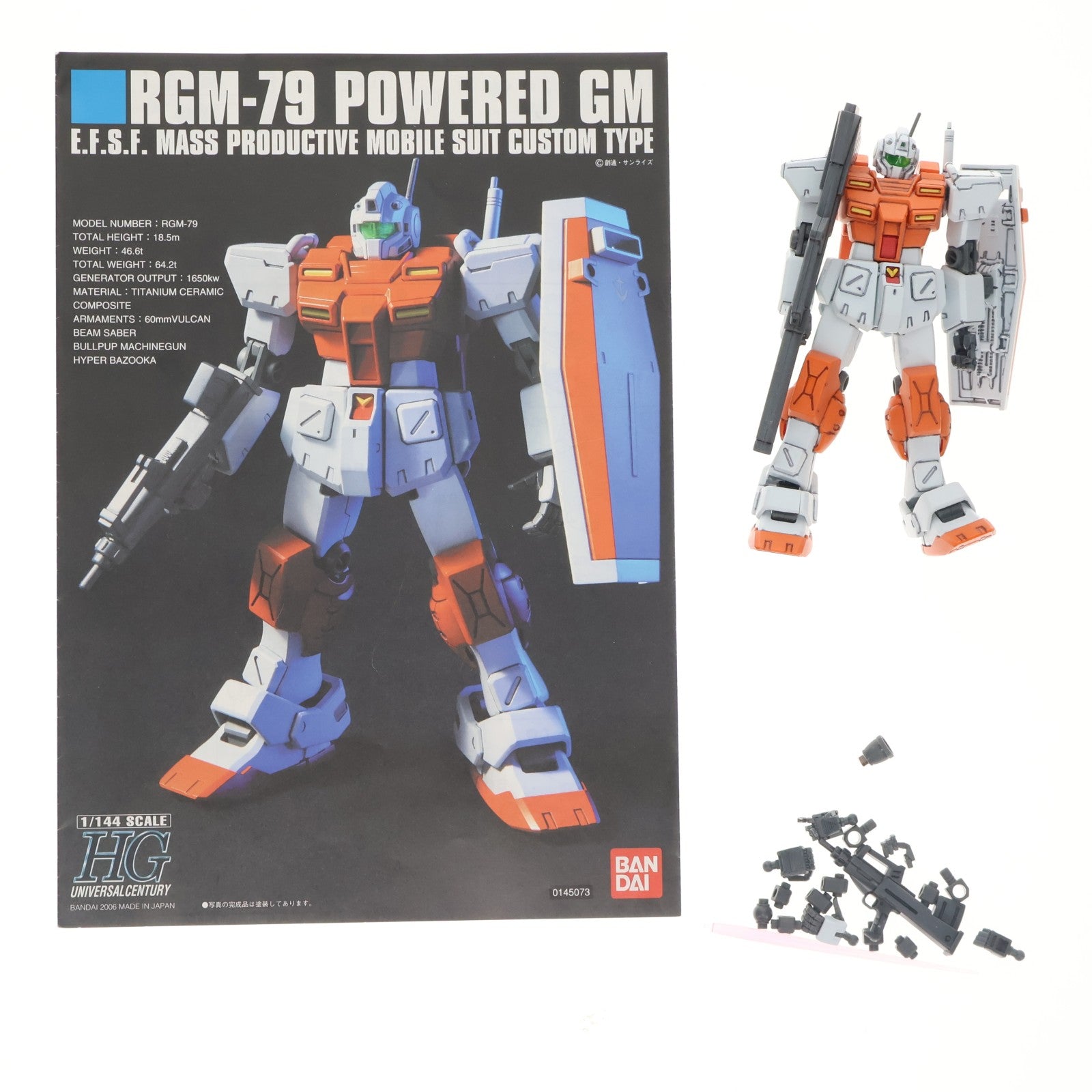 【中古即納】[PTM] HGUC 1/144 RGM-79 パワードジム 機動戦士ガンダム0083 STARDUST MEMORY(スターダストメモリー) プラモデル バンダイ(20180331)
