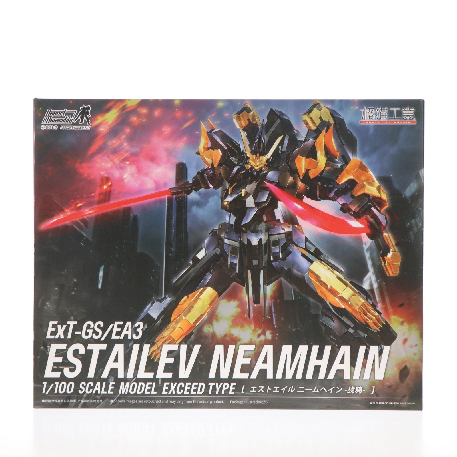 【中古即納】[PTM] スーパーロボットヒーローズシリーズ 1/100 エストエイル ニームヘイン プラモデル(海外流通版) 橘猫工業(ORANGE CAT INDUSTRY)(20250331)