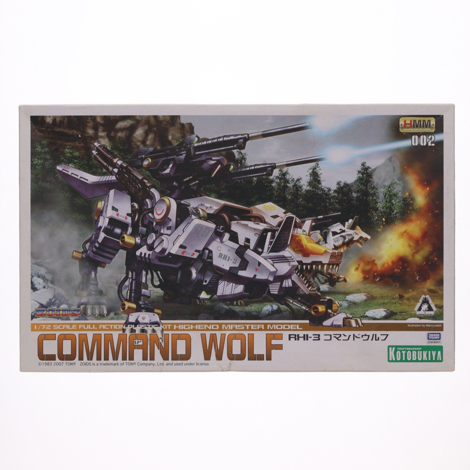 【中古即納】[PTM] HMM 1/72 RHI-3 コマンドウルフ ZOIDS(ゾイド) プラモデル(ZD-03) コトブキヤ(20111011)